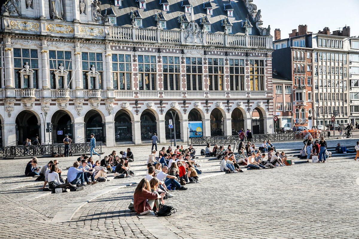 The University Library on Ladeuzeplein in Leuven